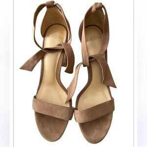 Alexandre Birman Beige Cork Wedge Sandals Size 38 1/2 US 7.5/8